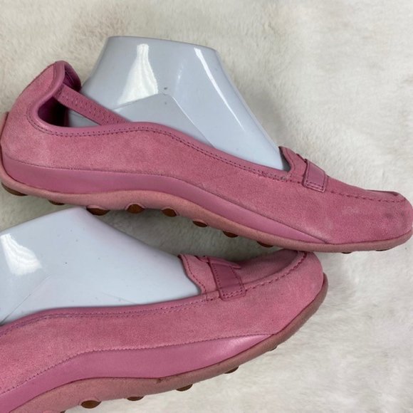 Tsubo Pink Leather Driving Loafers, size 10 - Picture 8 of 13